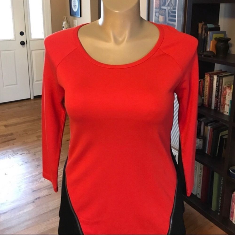 Lynn Ritchie Top SMALL Red & Black NWT - Picture 2 of 6